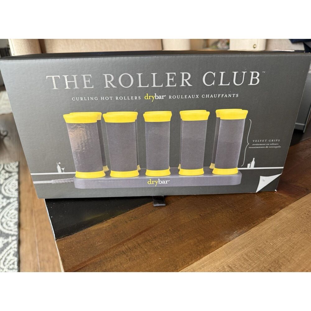 The Roller Club DryBar Curling Hot Rollers w/ Clips & Travel Case